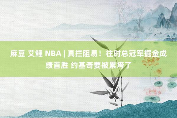 麻豆 艾鲤 NBA | 真拦阻易！往时总冠军掘金成绩首胜 约基奇要被累垮了